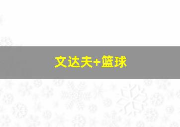 文达夫 篮球